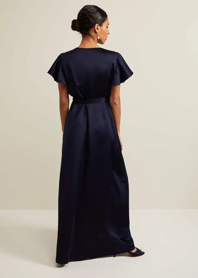 Women Phase Eight Dresses Petite Arabella Satin Maxi Dress