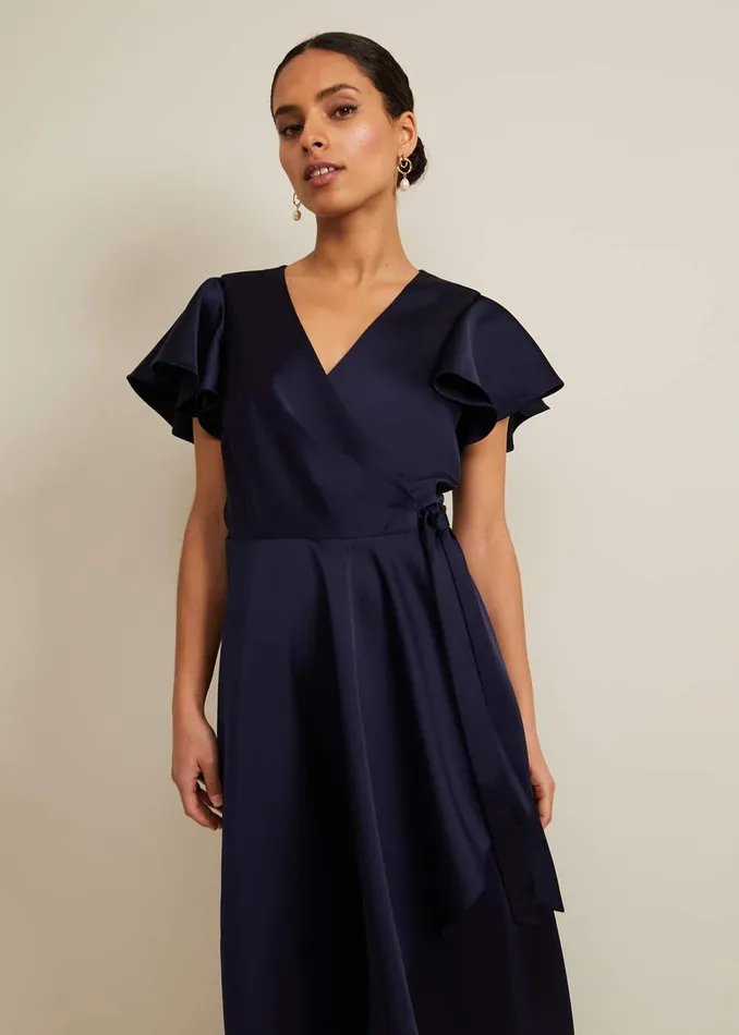 Women Phase Eight Dresses Petite Arabella Satin Maxi Dress