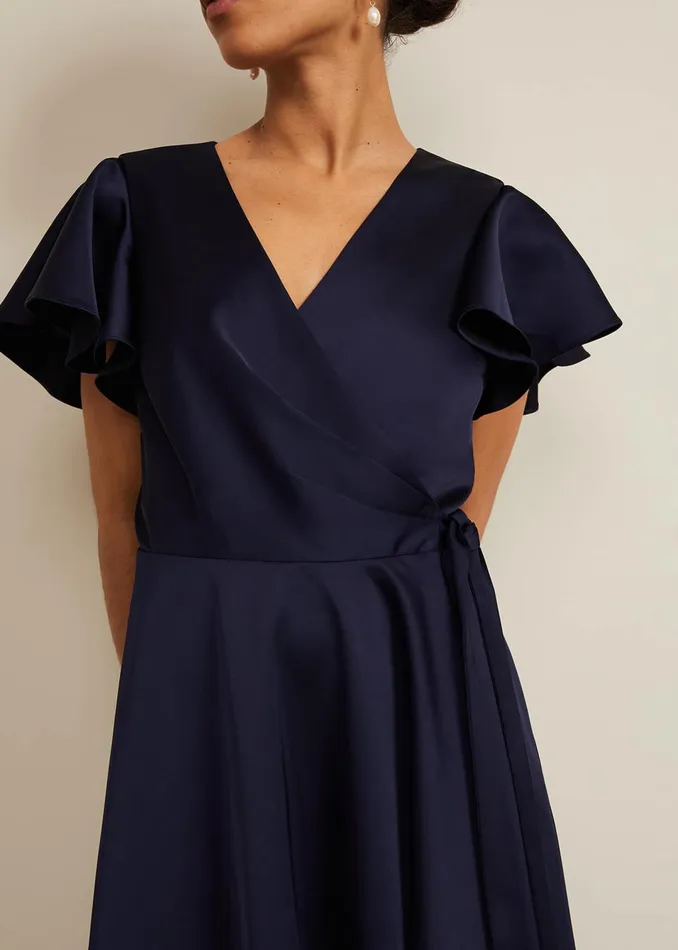 Women Phase Eight Dresses Petite Arabella Satin Maxi Dress