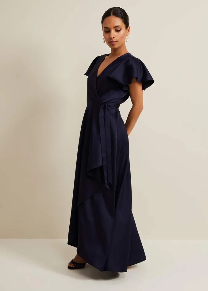 Women Phase Eight Dresses Petite Arabella Satin Maxi Dress