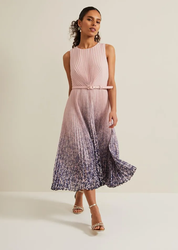 Women Phase Eight Dresses Petite Simara Printed Midi Dress