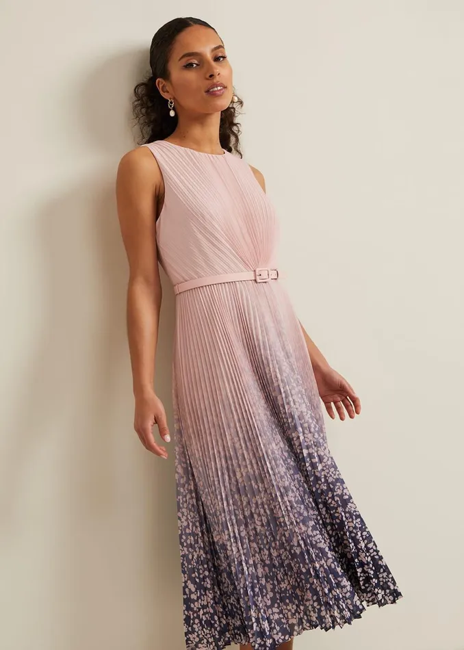 Women Phase Eight Dresses Petite Simara Printed Midi Dress