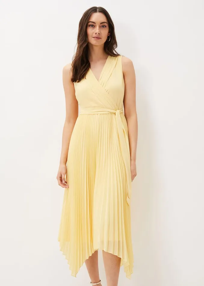 Women Phase Eight Dresses Petra Pleated Wrap Dress