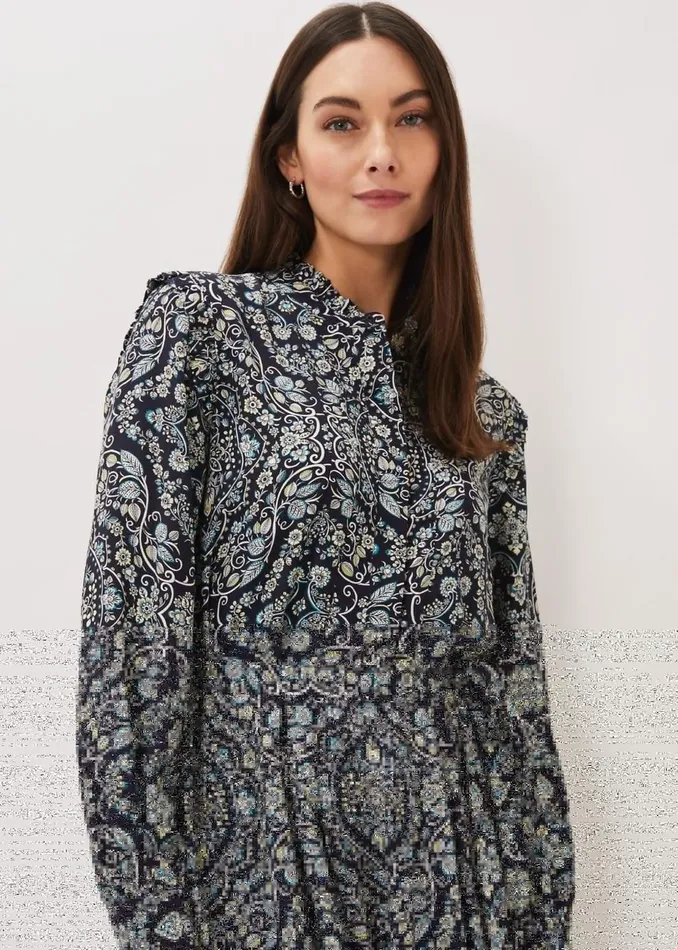 Women Phase Eight Dresses Polly Paisley Print Midi Dress