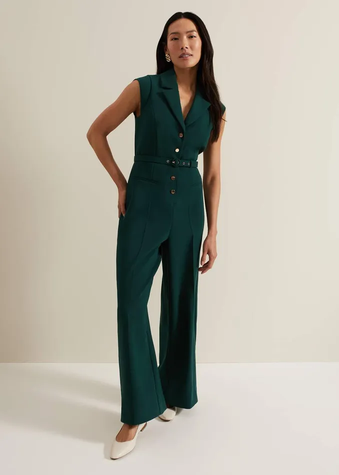 Women Phase Eight Dresses Renae Green Jumpsuit