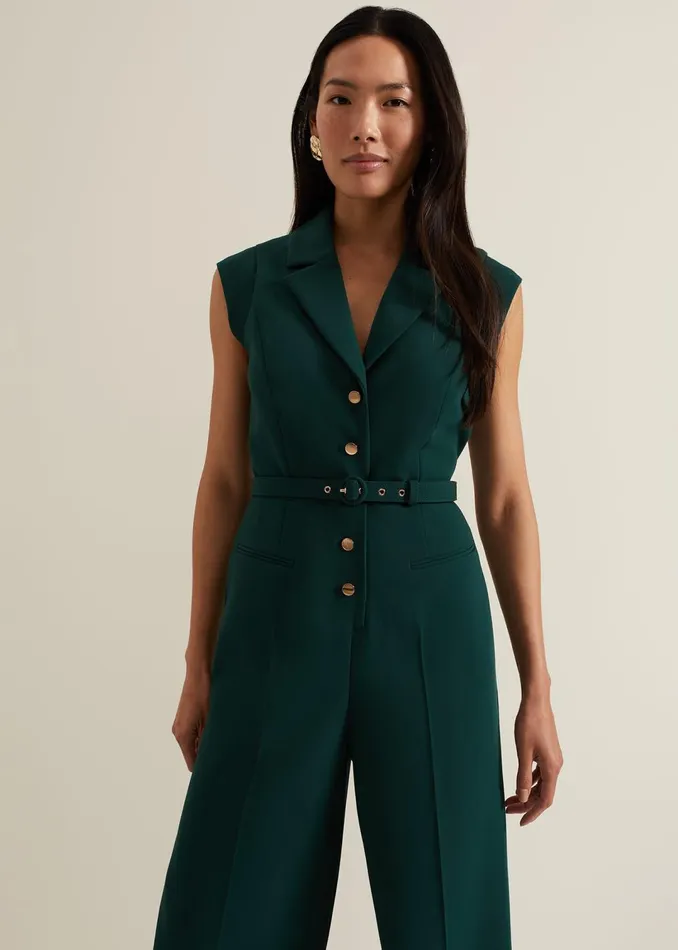 Women Phase Eight Dresses Renae Green Jumpsuit