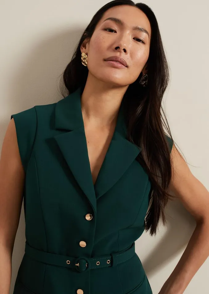 Women Phase Eight Dresses Renae Green Jumpsuit