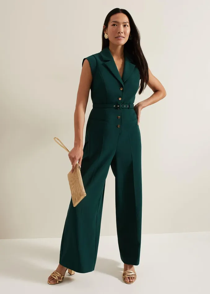 Women Phase Eight Dresses Renae Green Jumpsuit