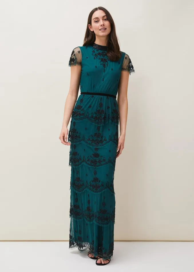 Women Phase Eight Dresses Roberta Layered Maxi Dress