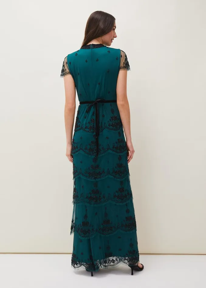 Women Phase Eight Dresses Roberta Layered Maxi Dress