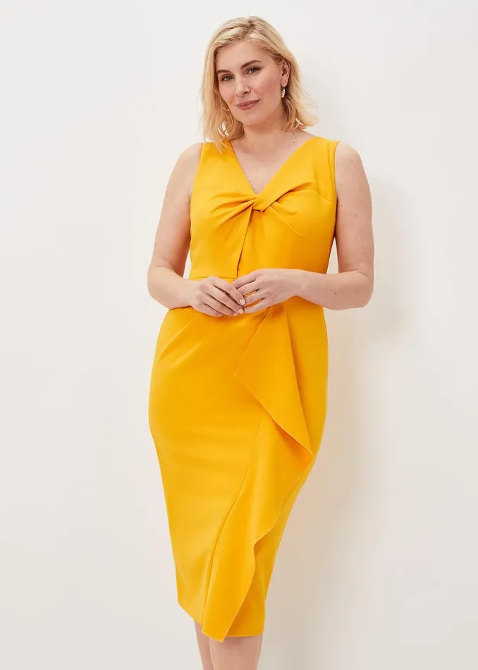 Women Phase Eight Dresses Rosalyn Twist Frill Dress