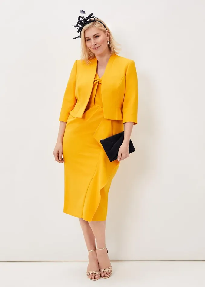 Women Phase Eight Dresses Rosalyn Twist Frill Dress