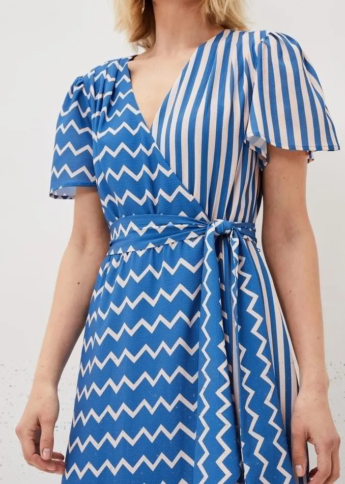 Women Phase Eight Dresses Shelby Zig Zag Midi Dress