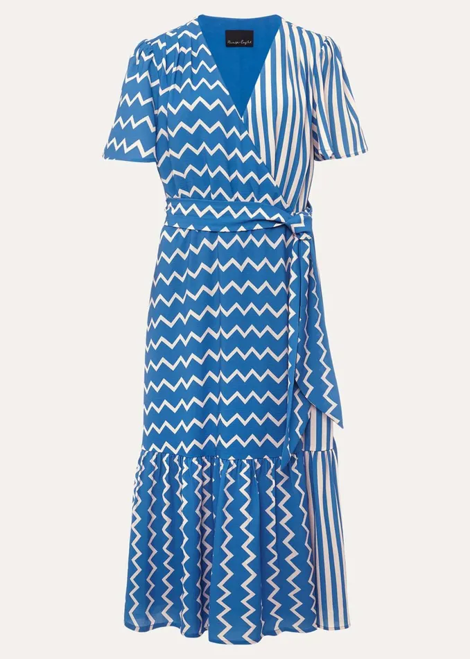 Women Phase Eight Dresses Shelby Zig Zag Midi Dress