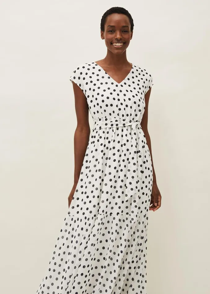 Women Phase Eight Dresses Verena Spot Maxi Dress