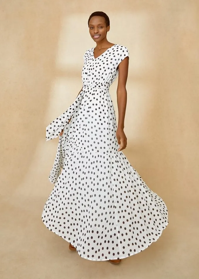 Women Phase Eight Dresses Verena Spot Maxi Dress