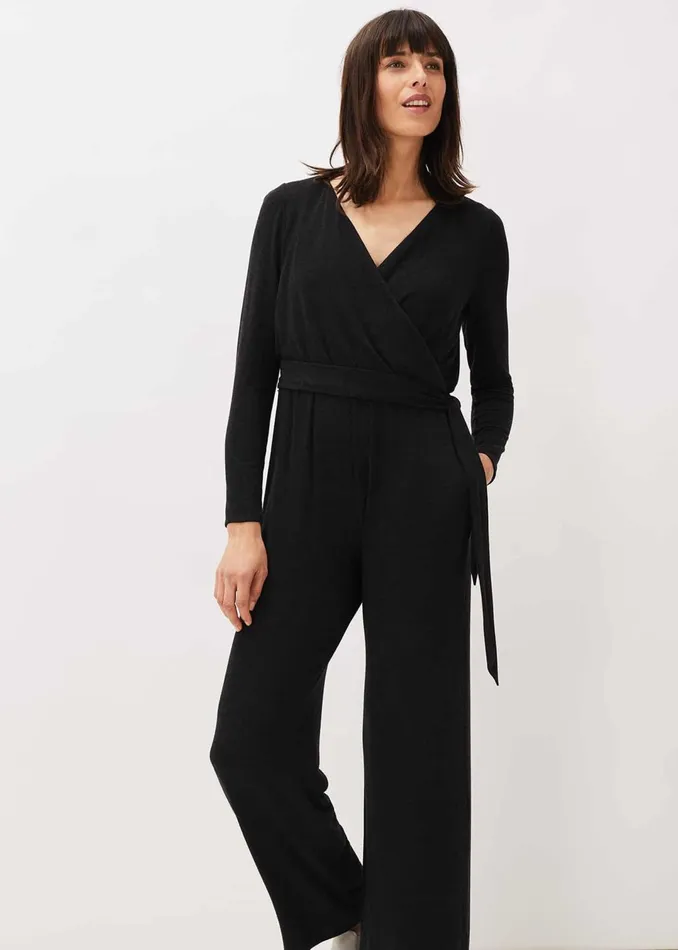 Women Phase Eight Dresses Zarra Wrap Wide Leg Jersey Jumpsuit