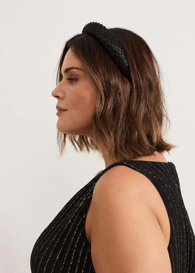 Women Phase Eight Fascinators and Hats Black Embellished Headband