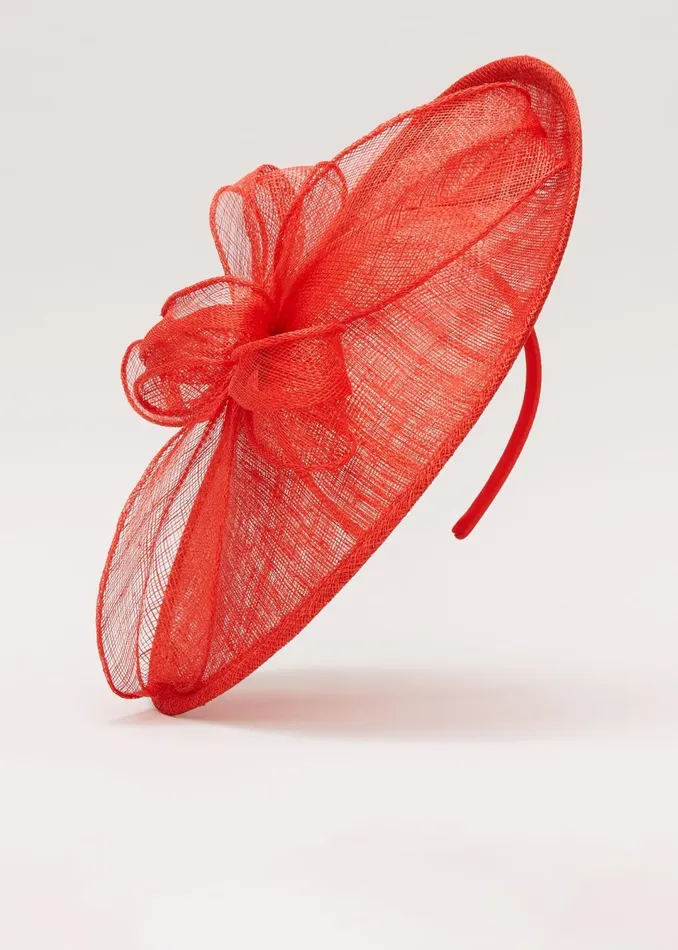 Women Phase Eight Fascinators and Hats Bow Detail Oval Fascinator