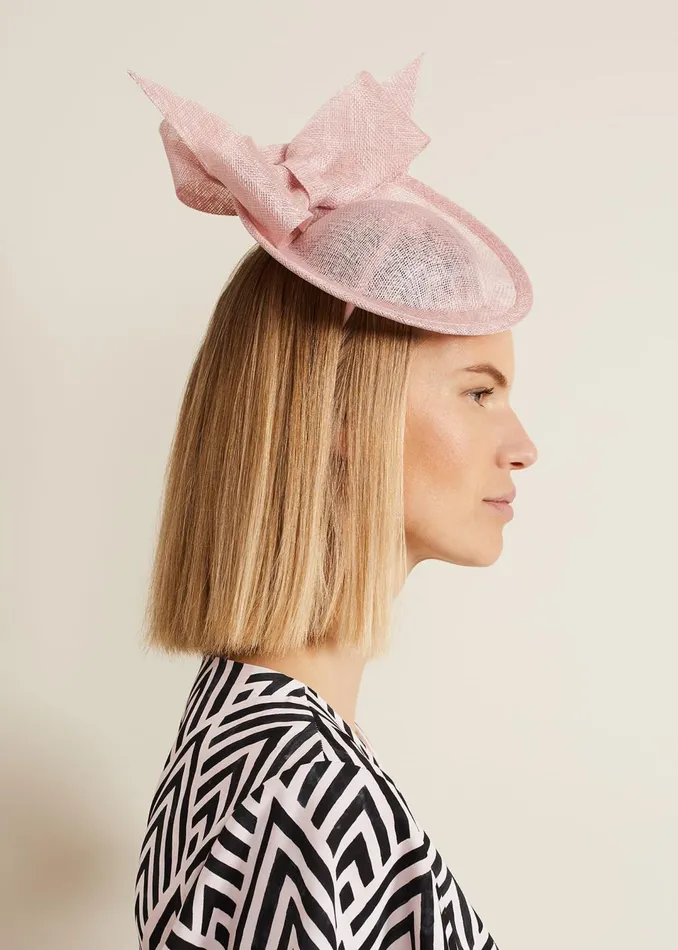 Women Phase Eight Fascinators and Hats Double Bow Mini Disc Fascinator