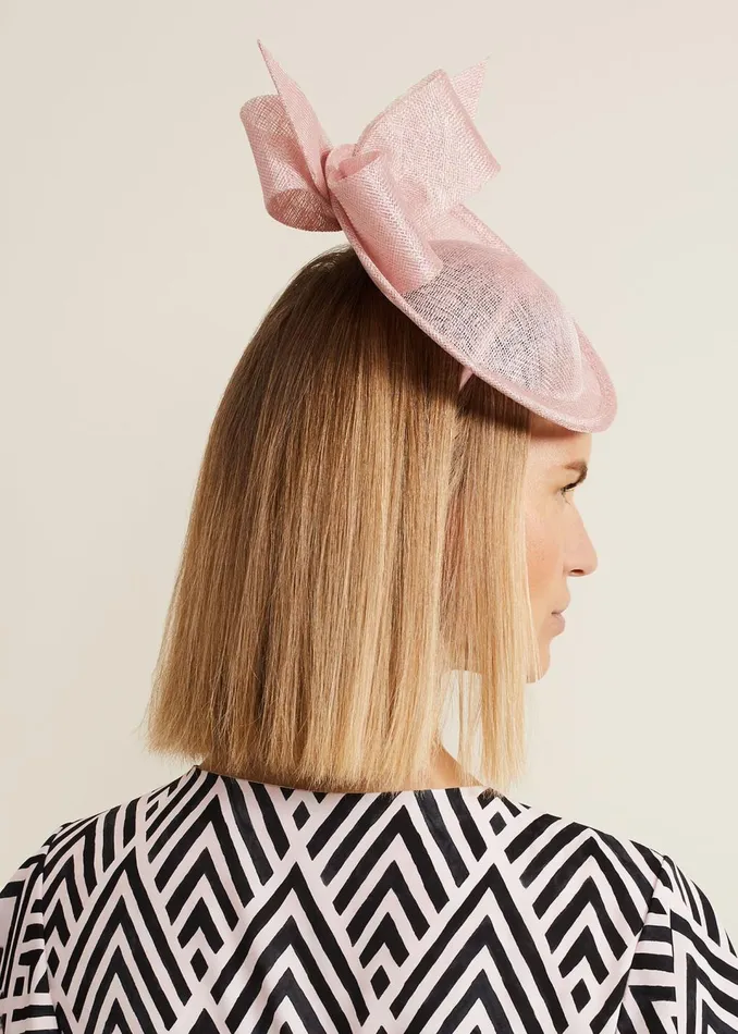 Women Phase Eight Fascinators and Hats Double Bow Mini Disc Fascinator