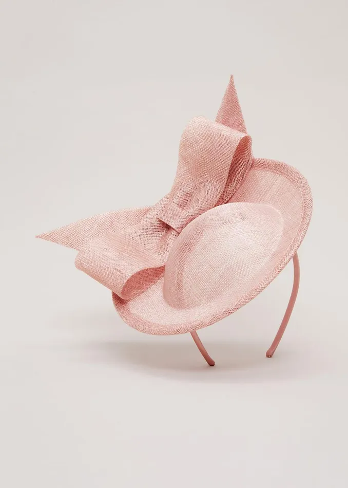 Women Phase Eight Fascinators and Hats Double Bow Mini Disc Fascinator