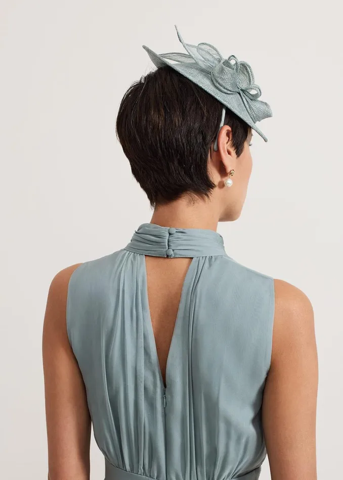 Women Phase Eight Fascinators and Hats Green Oval Mini Fascinator