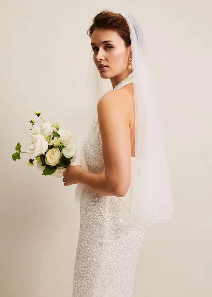 Women Phase Eight Fascinators and Hats Short Double Tier Veil