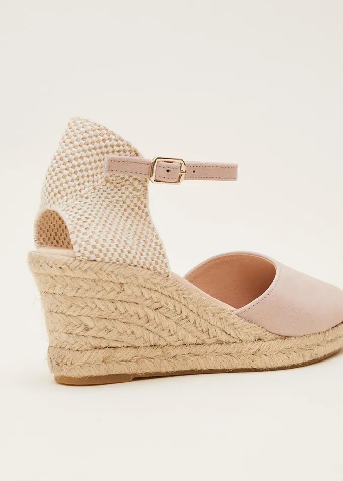 Women Phase Eight Heels Strap Wedge Espadrille