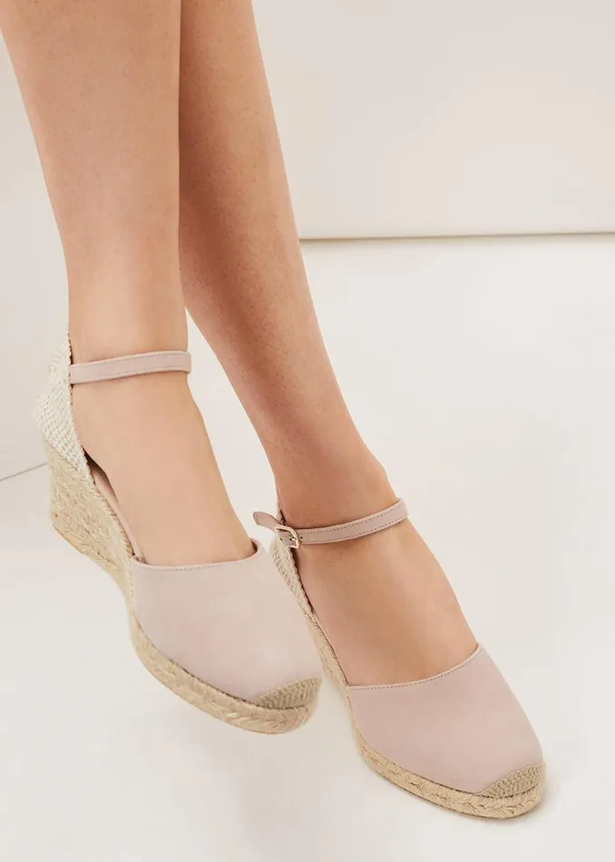 Women Phase Eight Heels Strap Wedge Espadrille