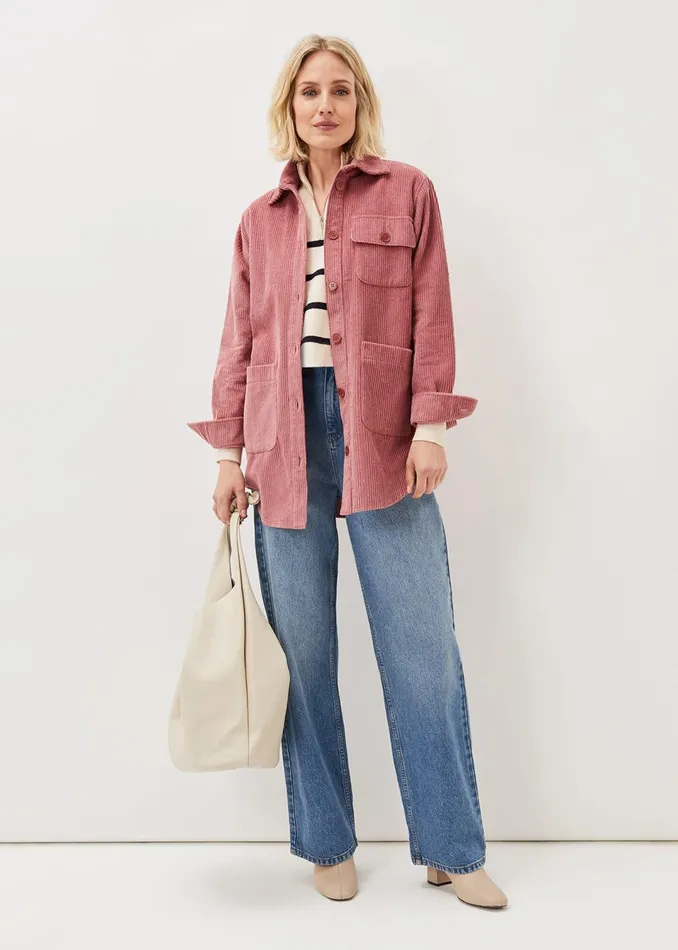 Women Phase Eight Jackets Katrina Cord Shacket