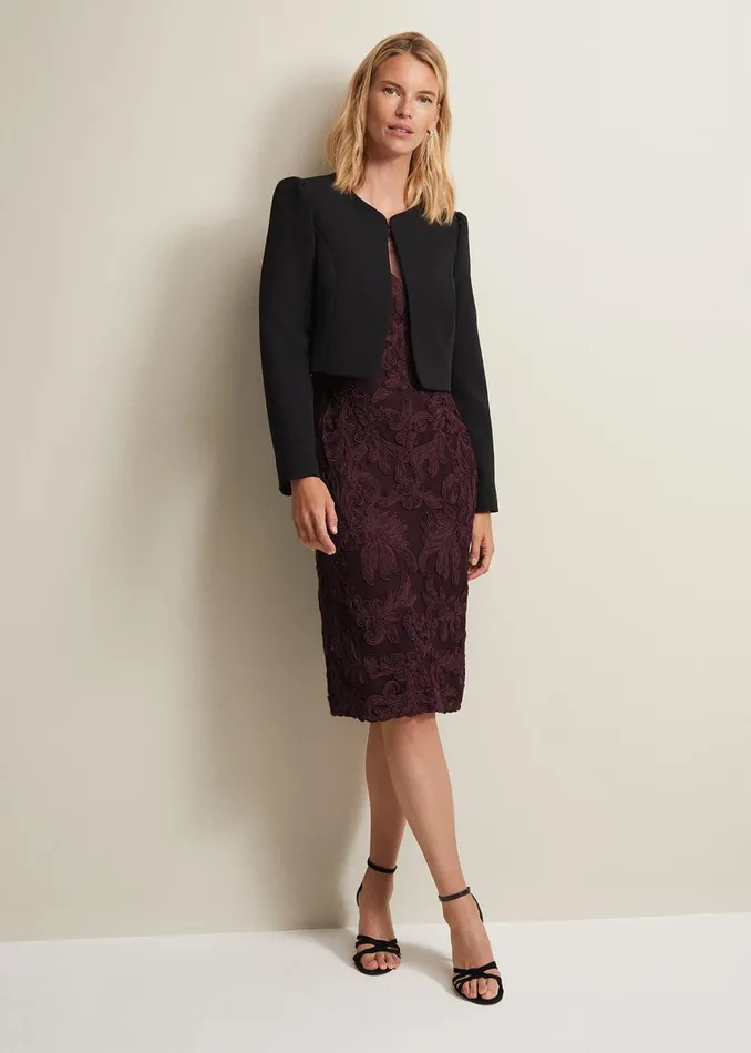 Women Phase Eight Jackets Nina Black Occasion Jacket