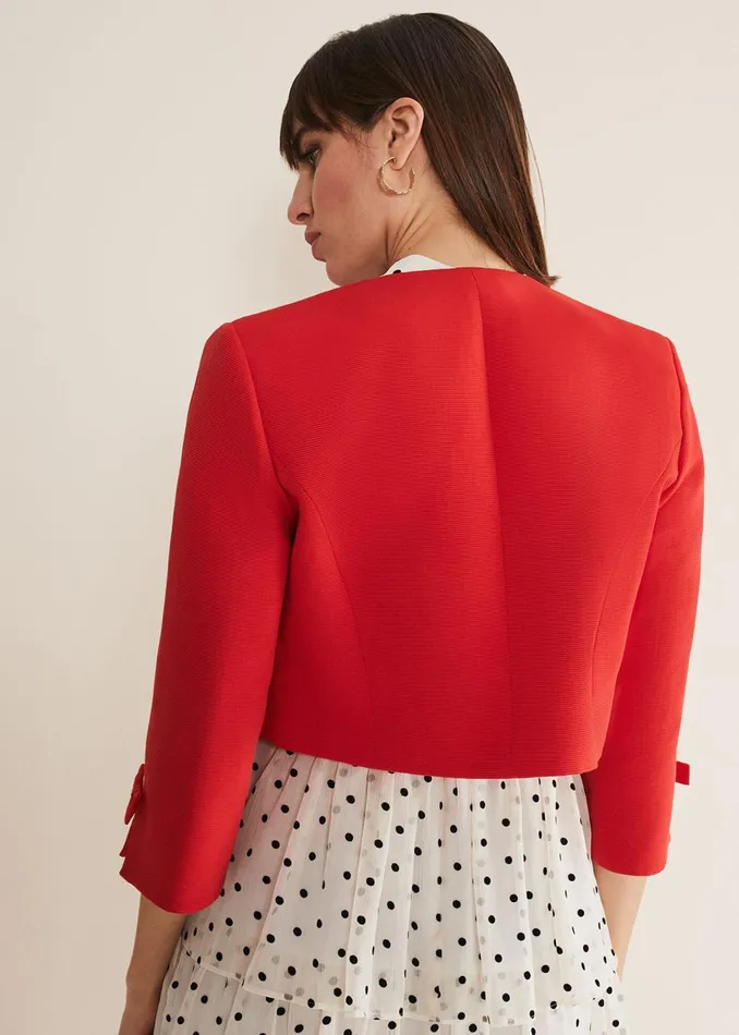 Women Phase Eight Jackets Zoele Bow Detail Jacket