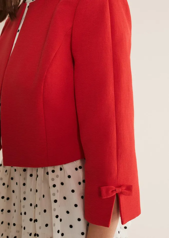 Women Phase Eight Jackets Zoele Bow Detail Jacket