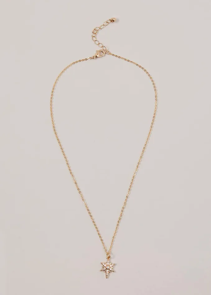 Women Phase Eight Jewellery Gold Plated Star Pendant Necklace