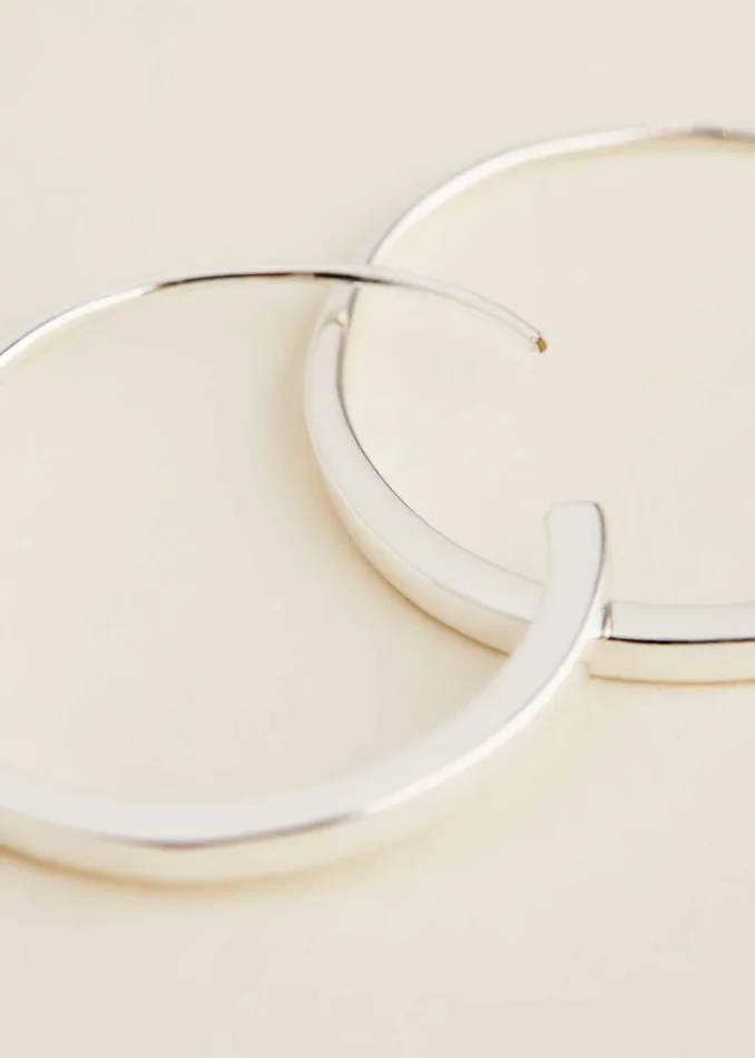Women Phase Eight Jewellery Silver Hoop Earrings