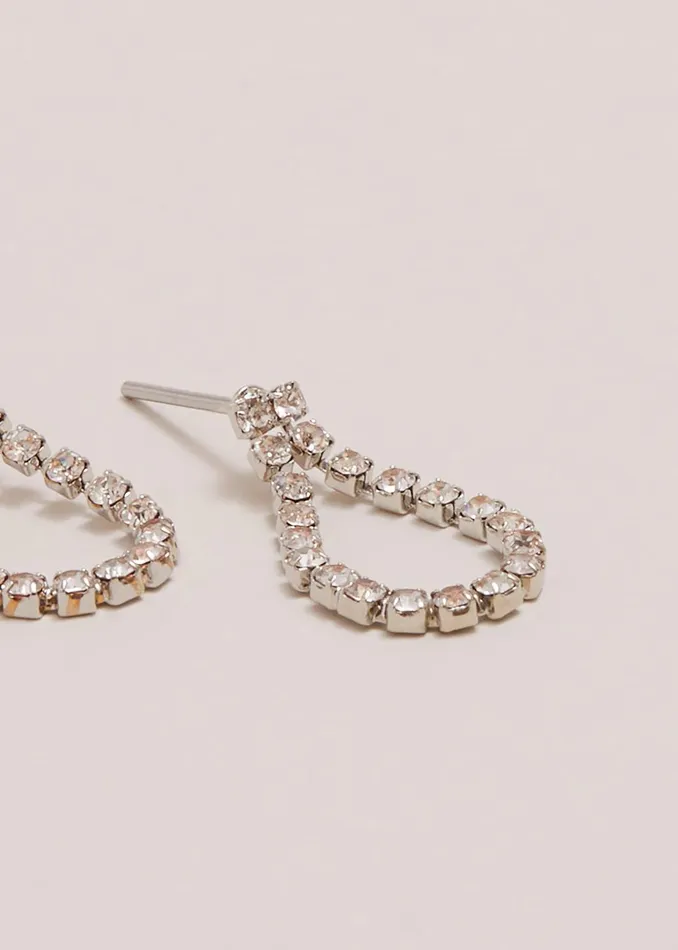 Women Phase Eight Jewellery Sparkle Stone Teardrop Earrings