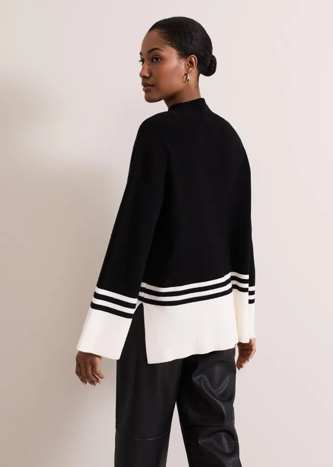 Women Phase Eight Knitwear Kayleigh Chunky Boxy Striped Jumper