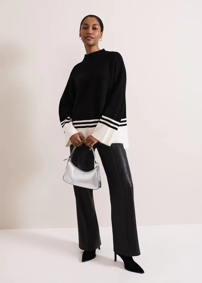 Women Phase Eight Knitwear Kayleigh Chunky Boxy Striped Jumper