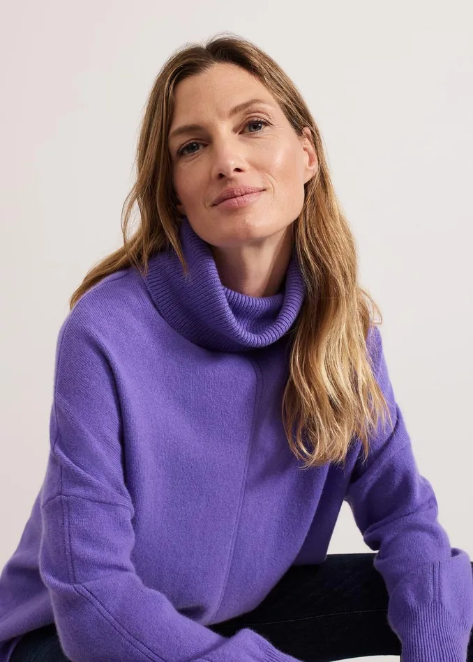 Women Phase Eight Knitwear Louanna Roll Neck Wool Cashmere Jumper