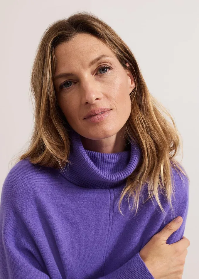 Women Phase Eight Knitwear Louanna Roll Neck Wool Cashmere Jumper