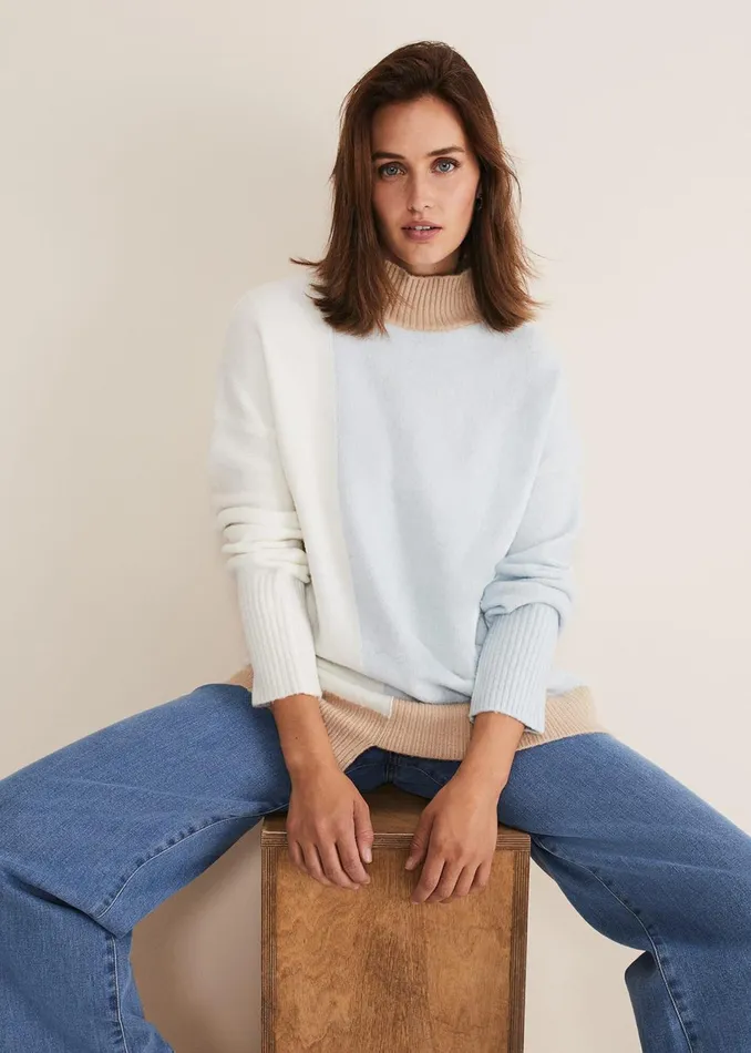 Women Phase Eight Knitwear Mariella Cosy Asymmetric Jumper