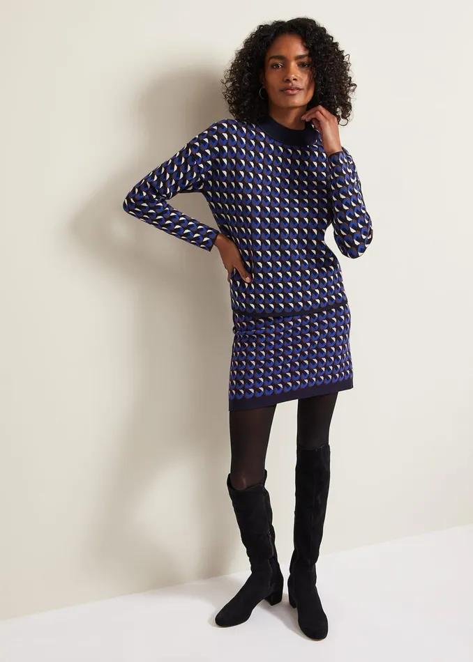 Women Phase Eight Knitwear Nicole Geo Twin Set Jumper