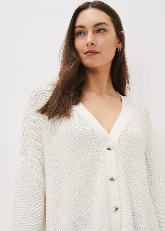 Women Phase Eight Knitwear Pauline Button Up Tape Cardigan