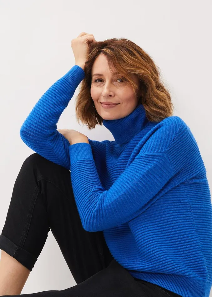 Women Phase Eight Knitwear Rocco Ribbed Roll Neck Jumper
