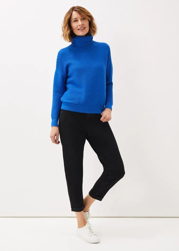 Women Phase Eight Knitwear Rocco Ribbed Roll Neck Jumper
