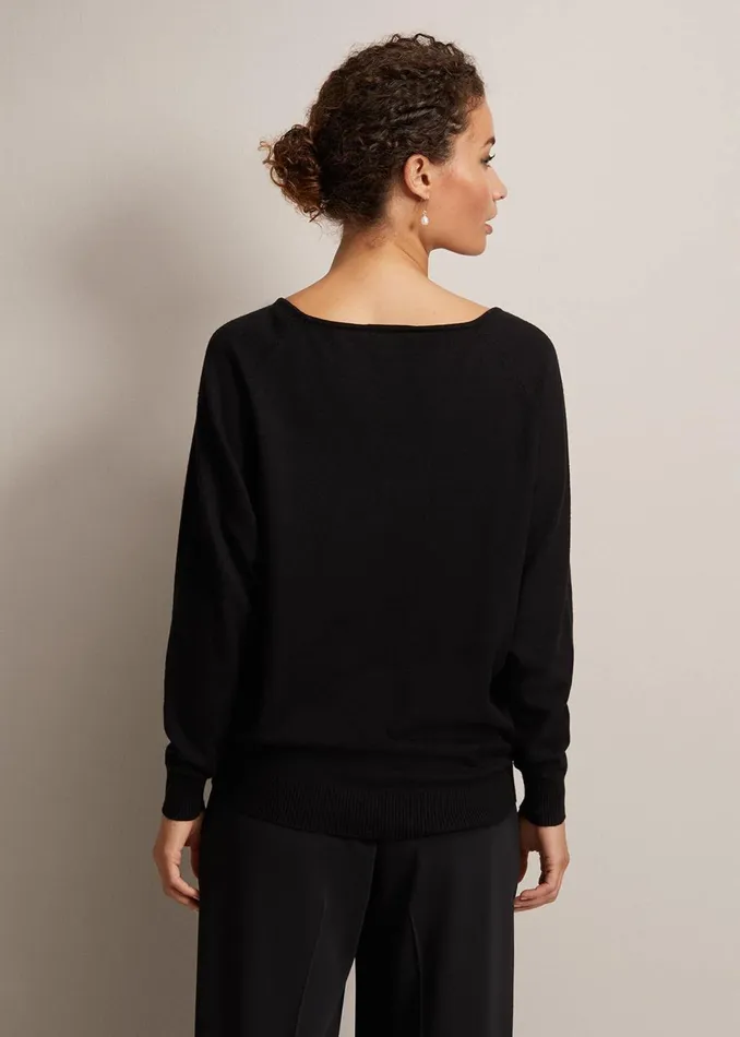 Women Phase Eight Knitwear Senita Fine Knit VNeck Jumper