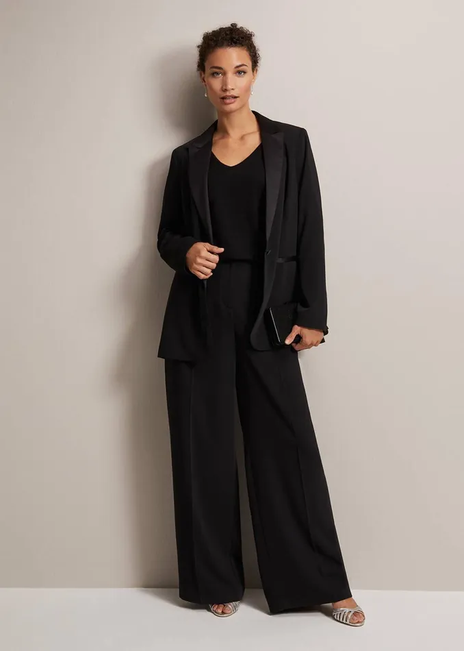 Women Phase Eight Knitwear Senita Fine Knit VNeck Jumper