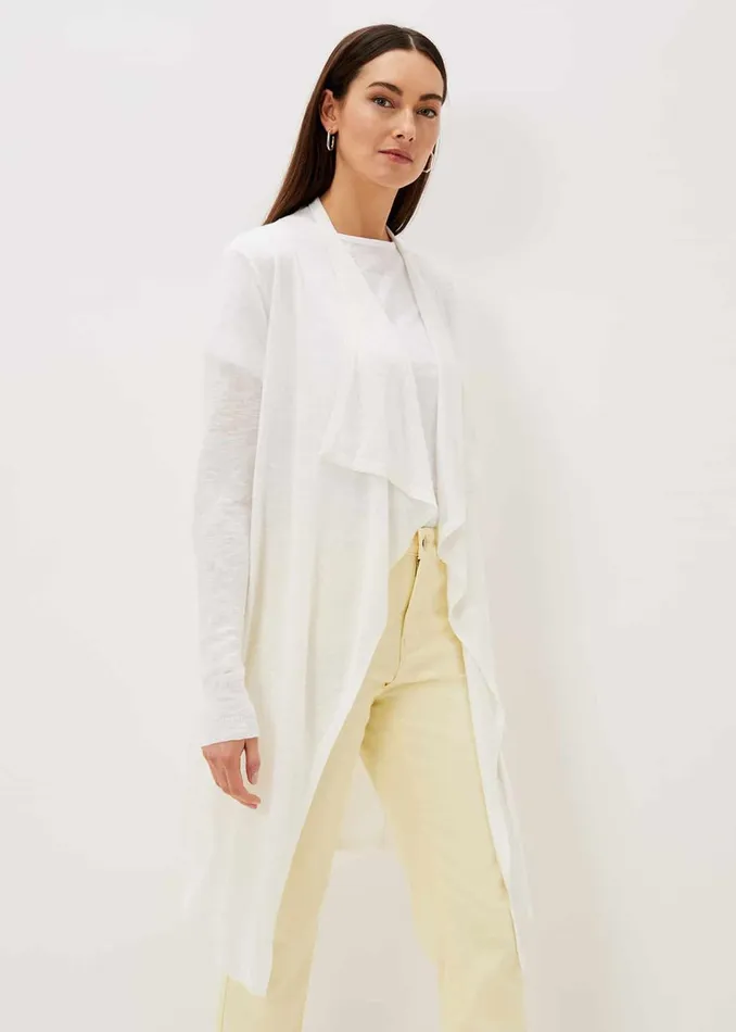 Women Phase Eight Knitwear Sola Waterfall Linen Cardigan