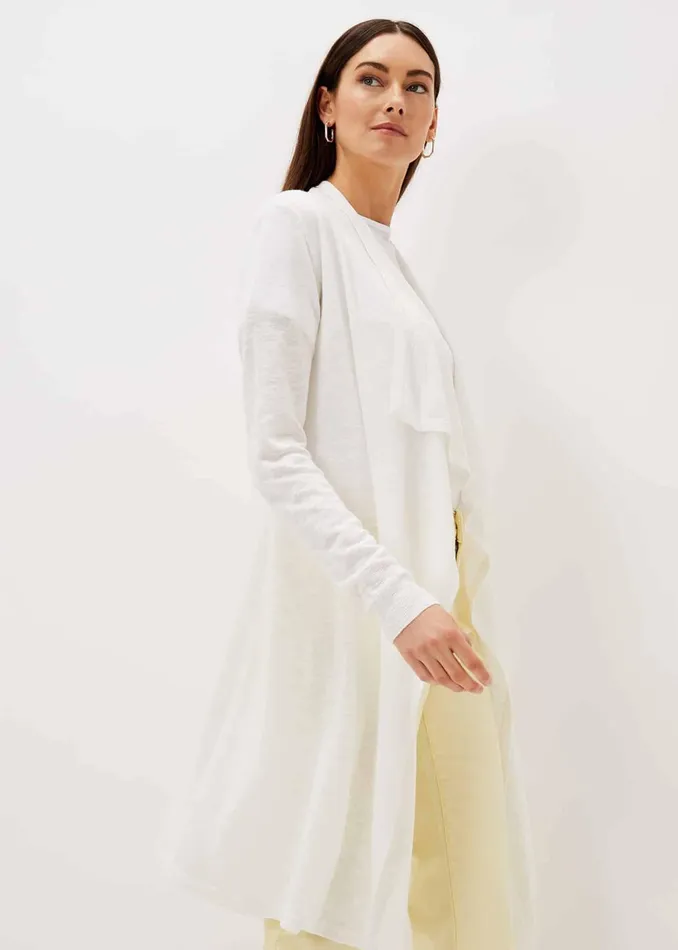Women Phase Eight Knitwear Sola Waterfall Linen Cardigan